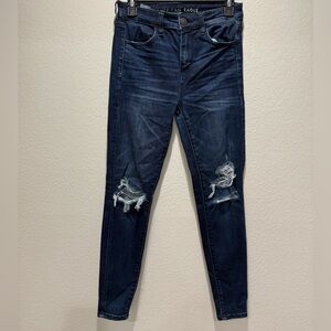 American Eagle Dark Blue Stretch Jeans